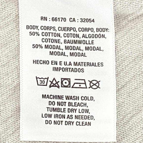 Anthropologie t.la over sized long sleeve crew tee with printed design sz Small - Picture 5 of 6